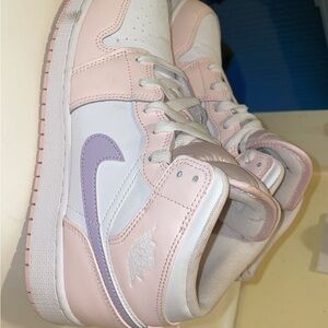 Nike Pink and Purple Sneakers Air Force 1
